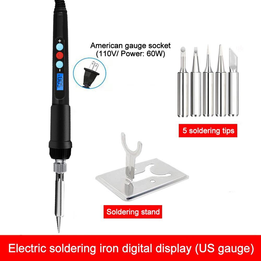 Fer à souder endothermique à température réglable 60 W, affichage numérique, outil de réparation de soudure portable