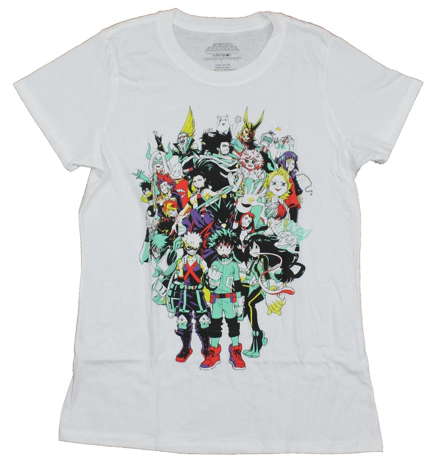 My Hero Academia Girls Juniors T-Shirt - Class 1-A Giant Group Pic L