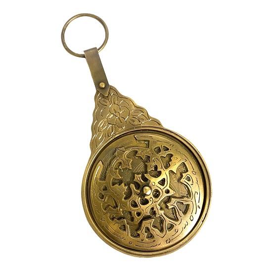 5 Zoll Messing Islamischer Kalender/Nautischer gravierter Astrolabe-Kalender/Arabisch-Englischer Kalender