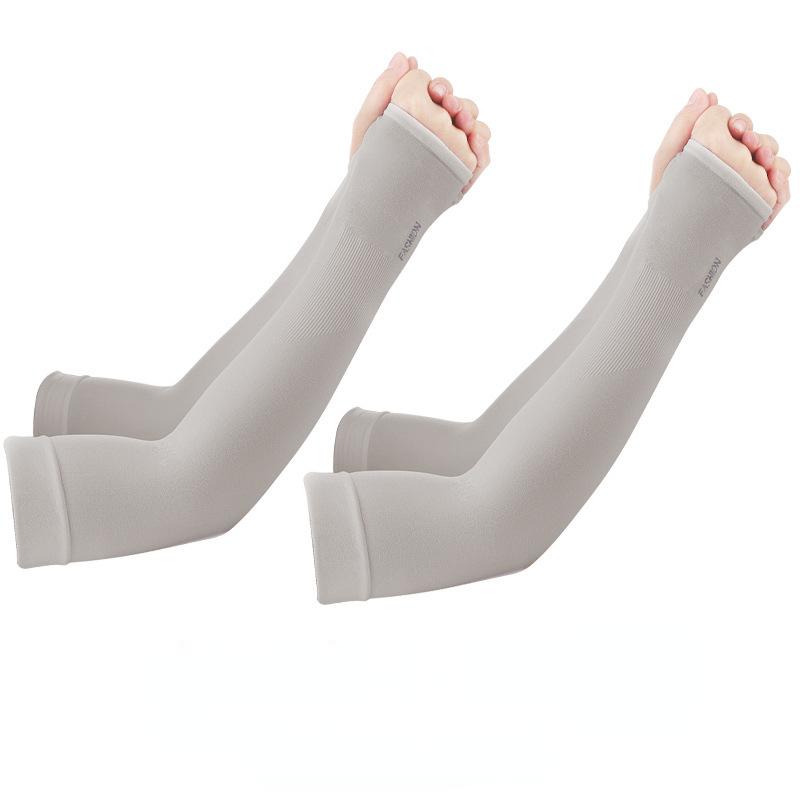 2pcs Summer Arm Sleeves Unisex UV Protection Cool Thin Arm Sleeves Active Ultra-Light Men and Women Ice Silk Sleeves Outdoor Activity Active