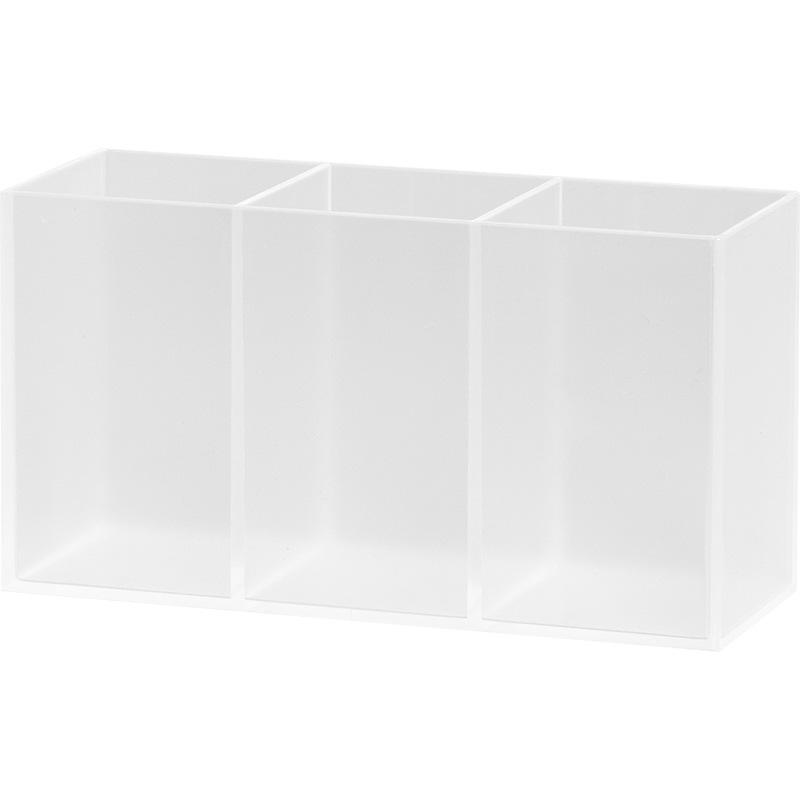 Transparent Frosted Office Simple Storage Pen Holder, Student Learning Multifunctional Pen Case