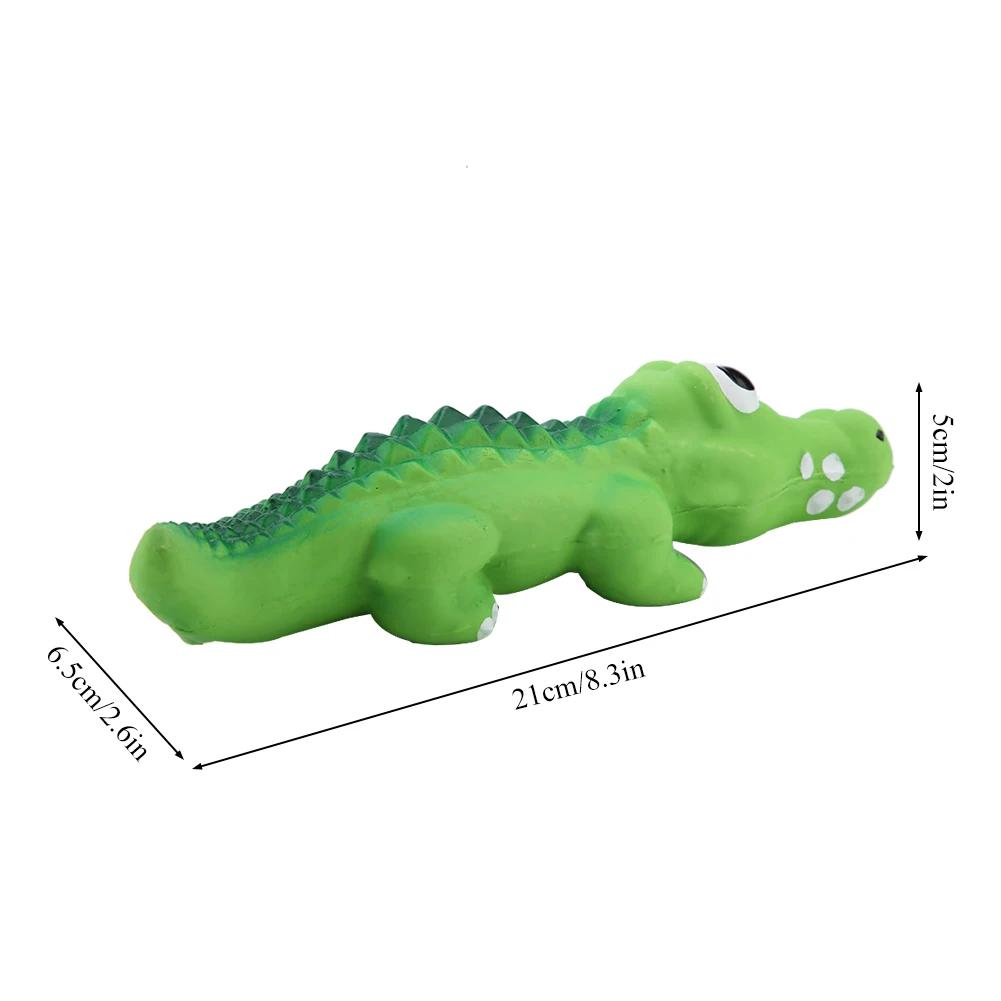 Valp Hund Latex Gnisslande Leksaker För Små Medelstora Hundar Söt Krokodil Tugg Leksak För Husdjur Katt Produkter Valp Tillbehör