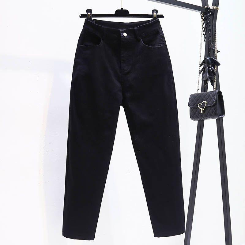 

Women s Light Carrot Jeans 2024: High Waist, Stretchy, Slimming Harem Pants for Petite, Cropped Style for Autumn. 28 чёрный
