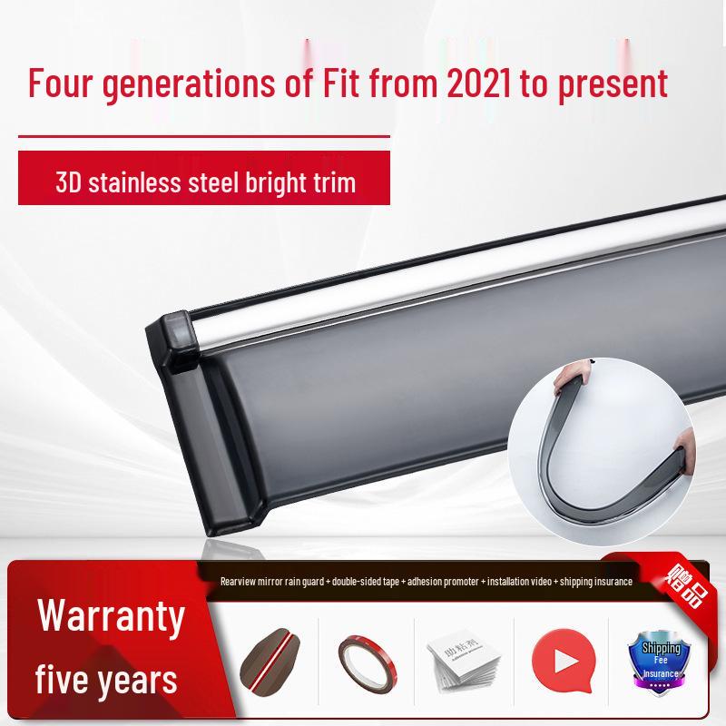 Honda Tenth Gen Accord, Civic, Lingpai, and Fengfan Car Window Rain Visor - Sun and Rain Guard for CR-V, XRV