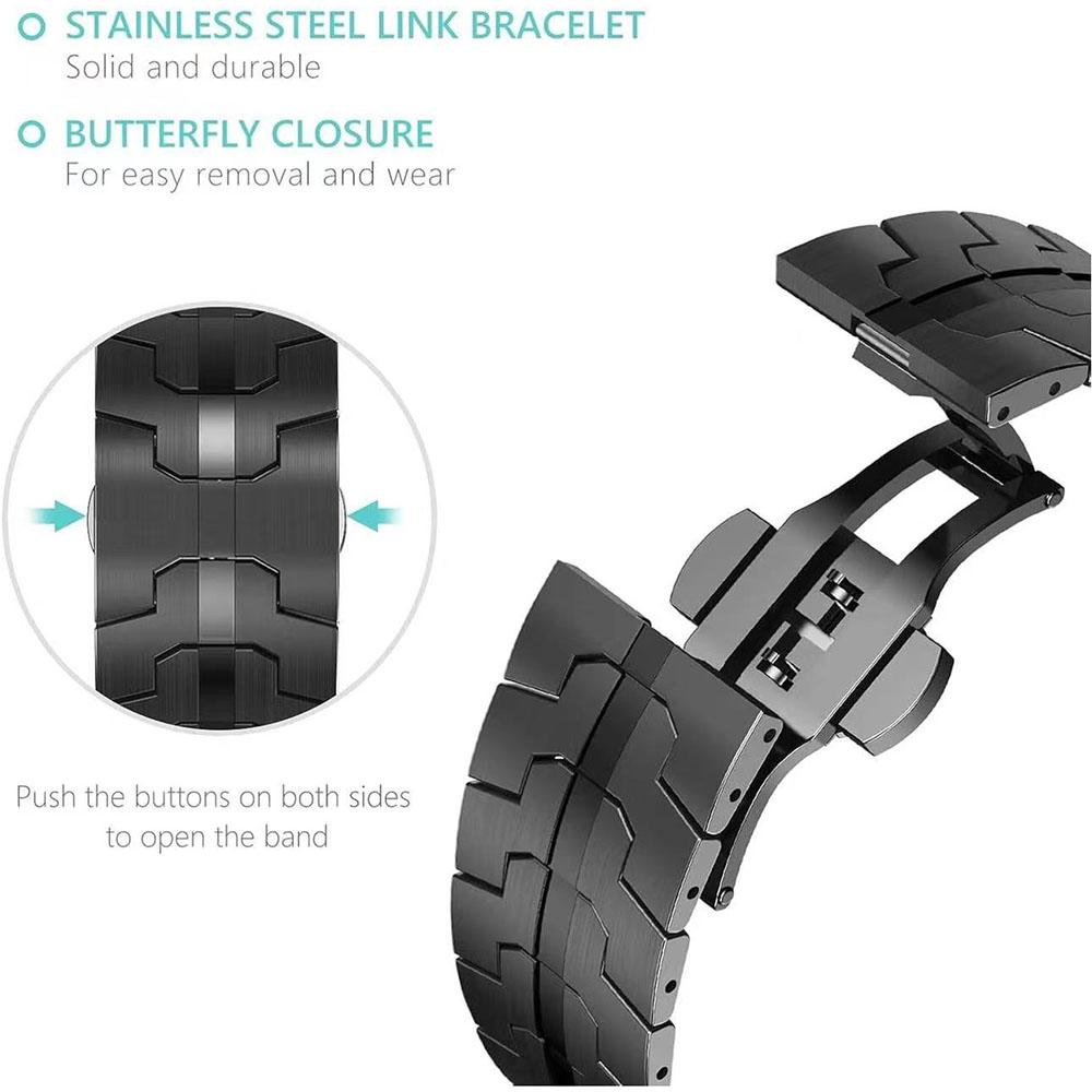 Vlindersluiting Band voor Google Pixel Watch 4 45mm/3 45mm Titaniumlegering Horlogeband
