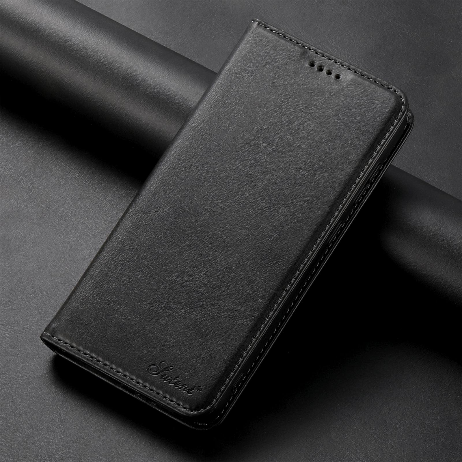

Faux Leather Card Holder Stand Wallet Magnet Flip Cover Phone Case for Samsung Galaxy S26 Ultra S25 Plus S24 S23 S22 Note S22 чёрный