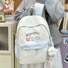 Schoolbag Korean ins printed schoolbag high value large capacity backpack Mori small fresh primary and secondary school students cute backpack