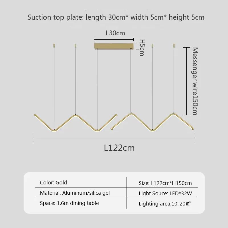 Modern LED Pendant Light Minimalist Chandelier For Dinning Room Kitchen Bar Restaurant Home Decor Led Lighting Remote Control