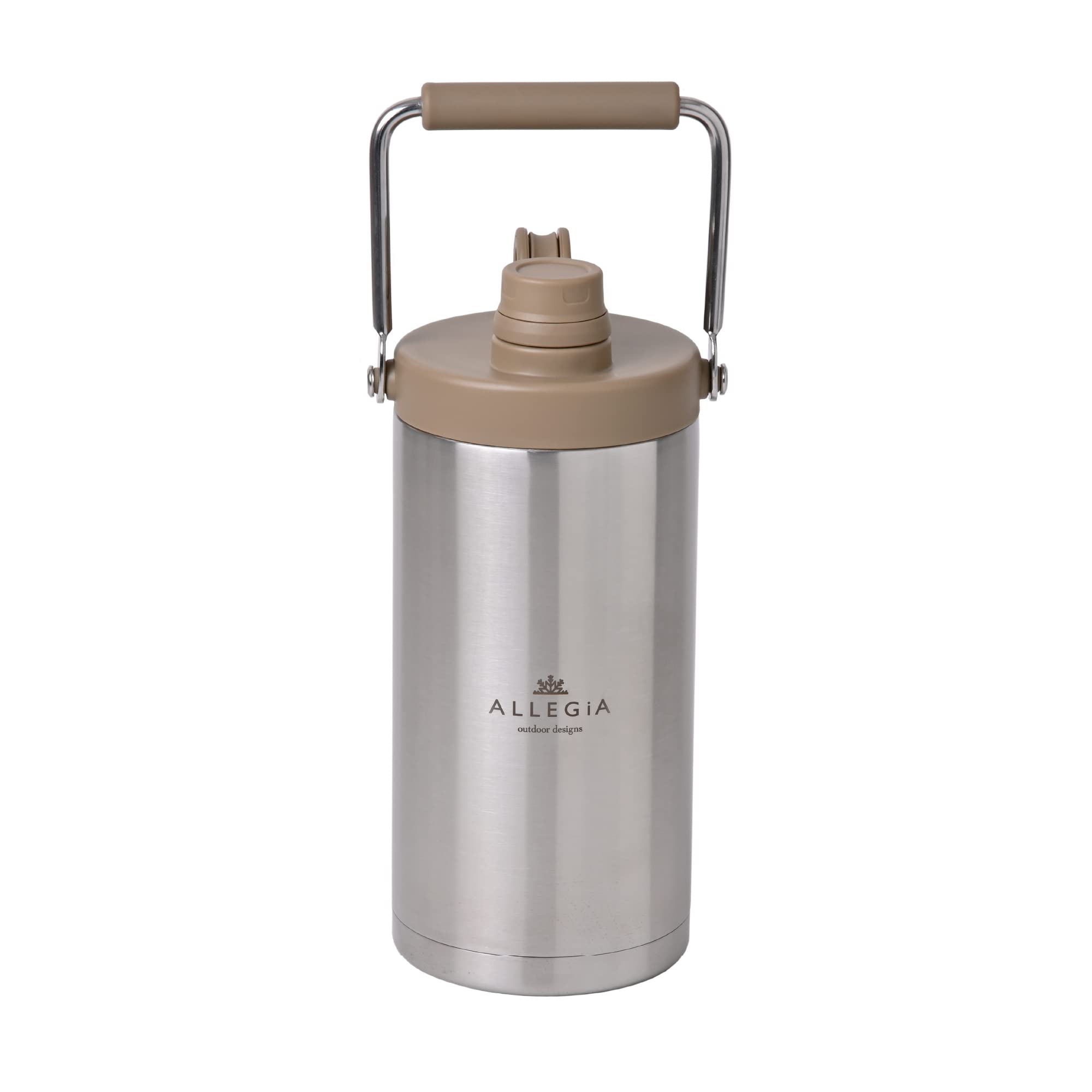 

Alesia Ice Container Jug Outdoor Vacuum Bottle Cold Storage Ice Portable Long Time Suitable HOT Stainless Steel Camping Ice Container ALLEGiA Silver x