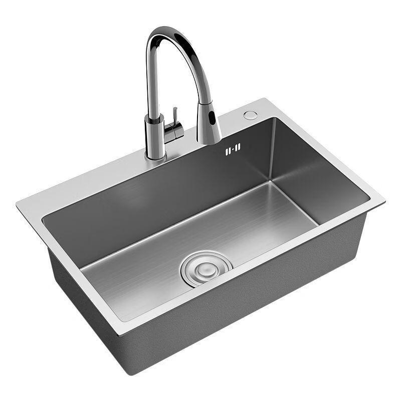 Lantuan Stainless Steel Brushed Kitchen Sink Set