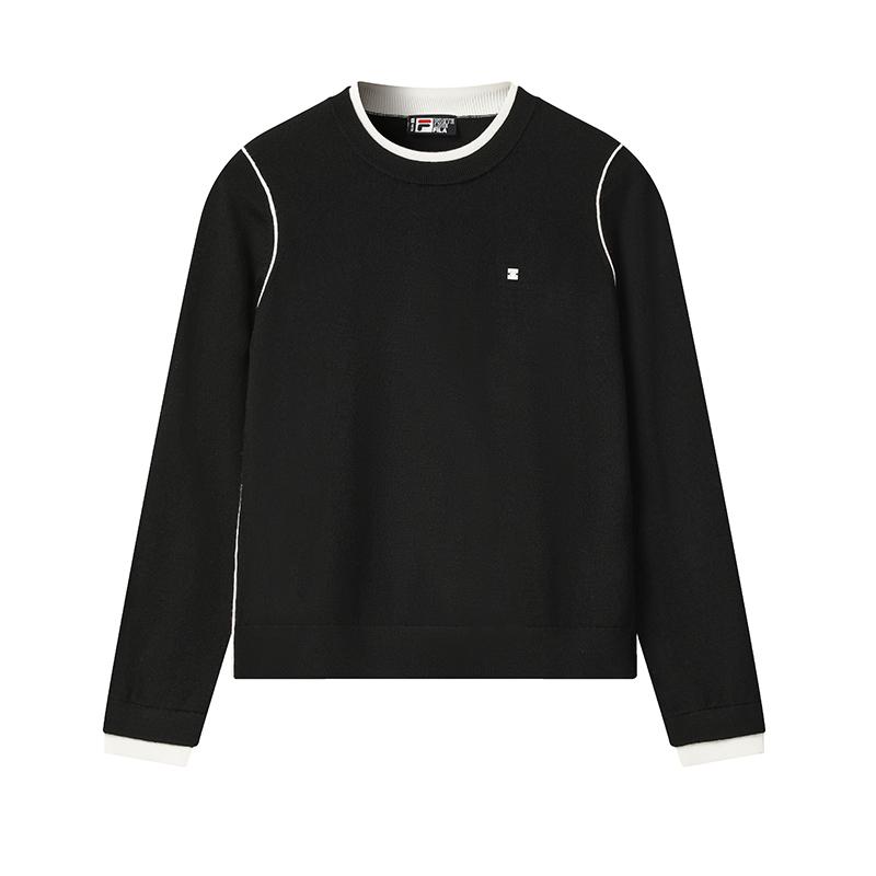 

Fila Белый Простой Повседневный Универсальный Вязаный Пуловер Женский свитер F11W543403FBK XL