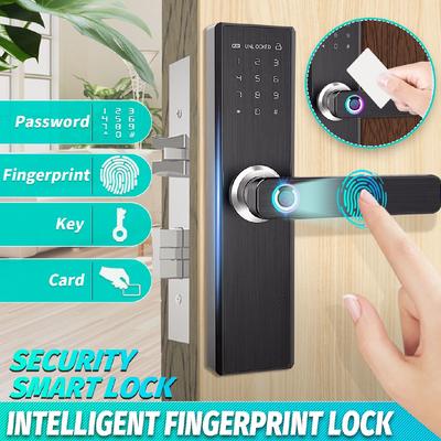 Fingerprint Lock Smart Card Digital Code Security Electronic Smart Door Lock APP+Touch Password+Keypad+Card+Fingerprint