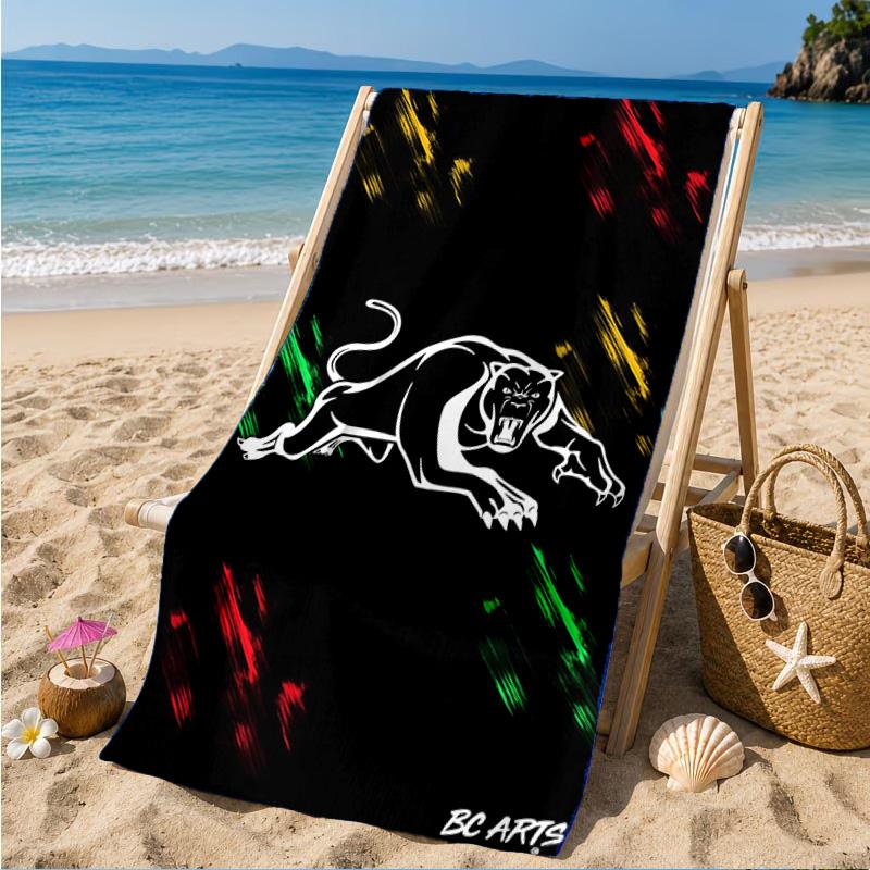 Panther Panthers Spirit Beach Towel, Quick-drying, Easy to Care for, Suitable for Both Fitness and Beach Vacations,Sports Essential
