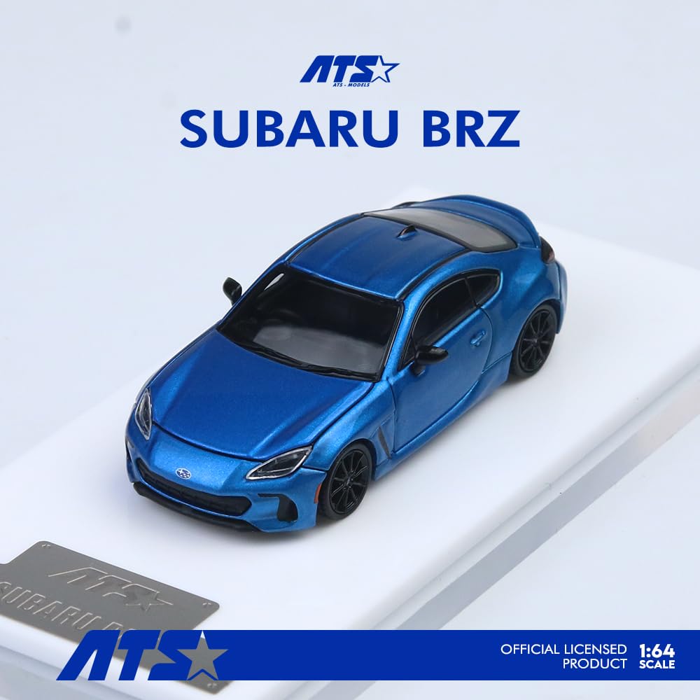 HobbyJAPAN ATS-MODELS 164 Subaru BRZ Metal Blue Finished Model ATS880401