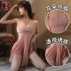 Sexy Girls Small Breasts Transparent Temptation Mesh Suspender Pure Desire Sweet Wind Sexy See-through Clothes