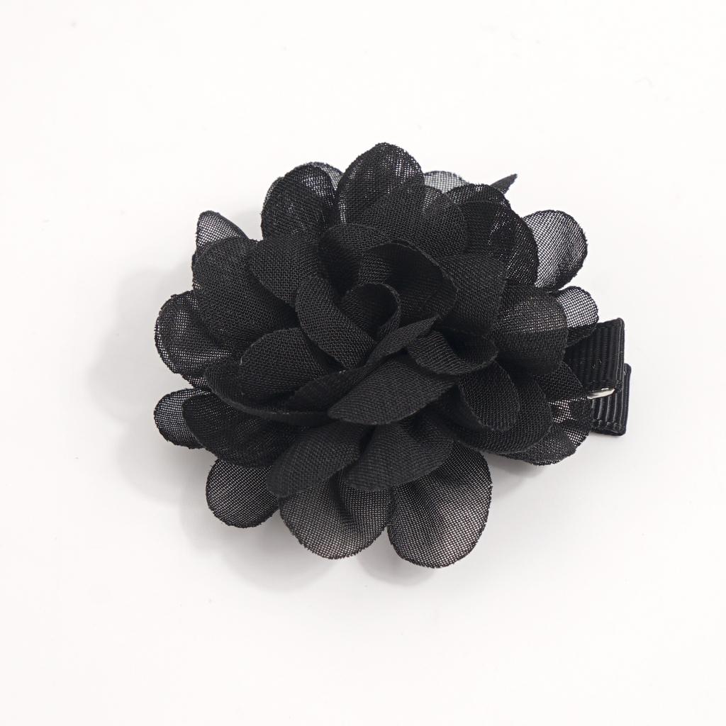 14/40 st 2" Chiffongblomma Hårrosetter Helt Fodrade Blomma Små Hårspännen Fint Hår Flickor för Spädbarn Småbarn Set med 20 Par