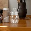250ml Glass Honey Pot Clear Jam Jar Set with Dipper and Lid for Home Kitchen Use clear honey pot bee honey pot
