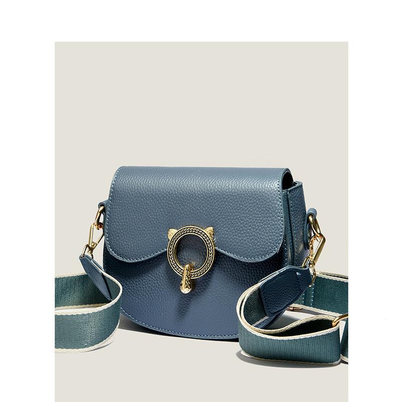 Genuine Leather Underarm Bag Niche Calf Leather Bag Women'S Trend Retro Texture Light Luxury Birthday Gift Shoulder Bag Messenger Bag