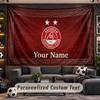 Aberdeen FC Personalized Tapestry Support Custom Name, Wall Art Home Decoration