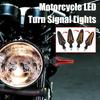 Universal Motorcycle LED Turn Signal Lamp 12V Waterproof Flash Amber Lights Light Indicator Running Q7H8