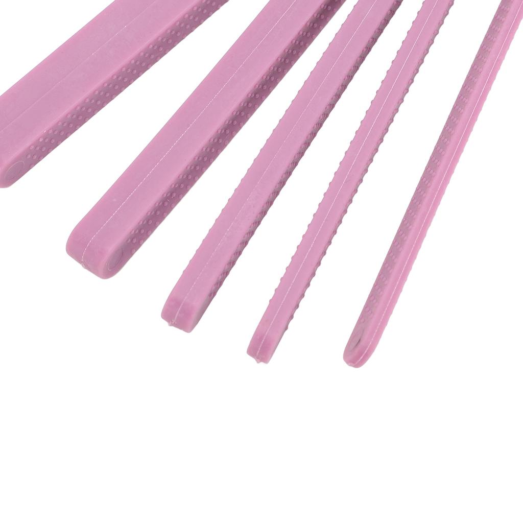 6 Bucăți Batoane de Dentitie Silicon Gradare Maxilar Blocuri de Mușcături Kit Antrenor Forță Ajutoare Comunicare Verbală Violet Moale