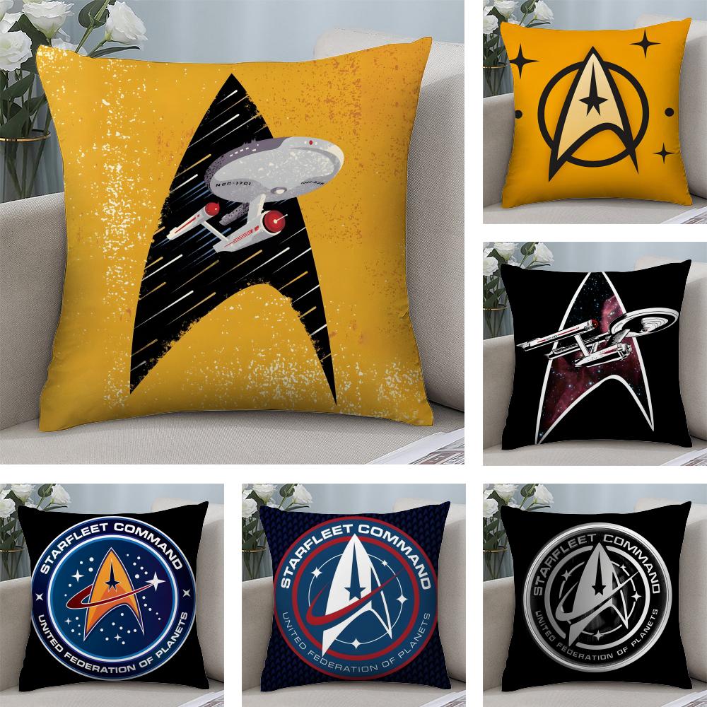 Star TTrek ShipP Brand Cushion Cover Plush Fabric Soft DoubleSided Printed Sofa Warm Winter Home Child Gift Pillow Case