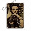 Rock N Roll Metal Poster, Tin Sign, Vintage Johnny Cash, Retro Plaque, Pub, Bar, Man Cave, Home Decoration Plates
