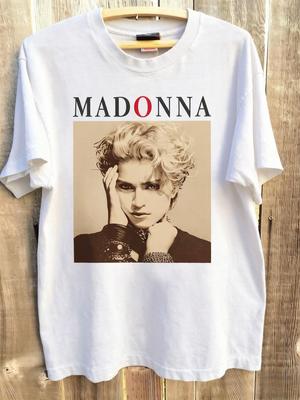 Madonna Vintage TShirt I Am Madonna Celebration Shirt TShirt Summer New Unisexs Womens Short Sleeve Top