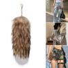 Sophisticated Foxes Tail Keychain Comfortable Fits Elegant Designs Stylish Addition To Any Purse or Keyring Decoration