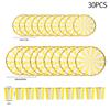 30pcs Disposable Plates Cups Birthday Decoration Disposable Tableware Disposable Party Dish Baby Shower Camping Disposable Cups