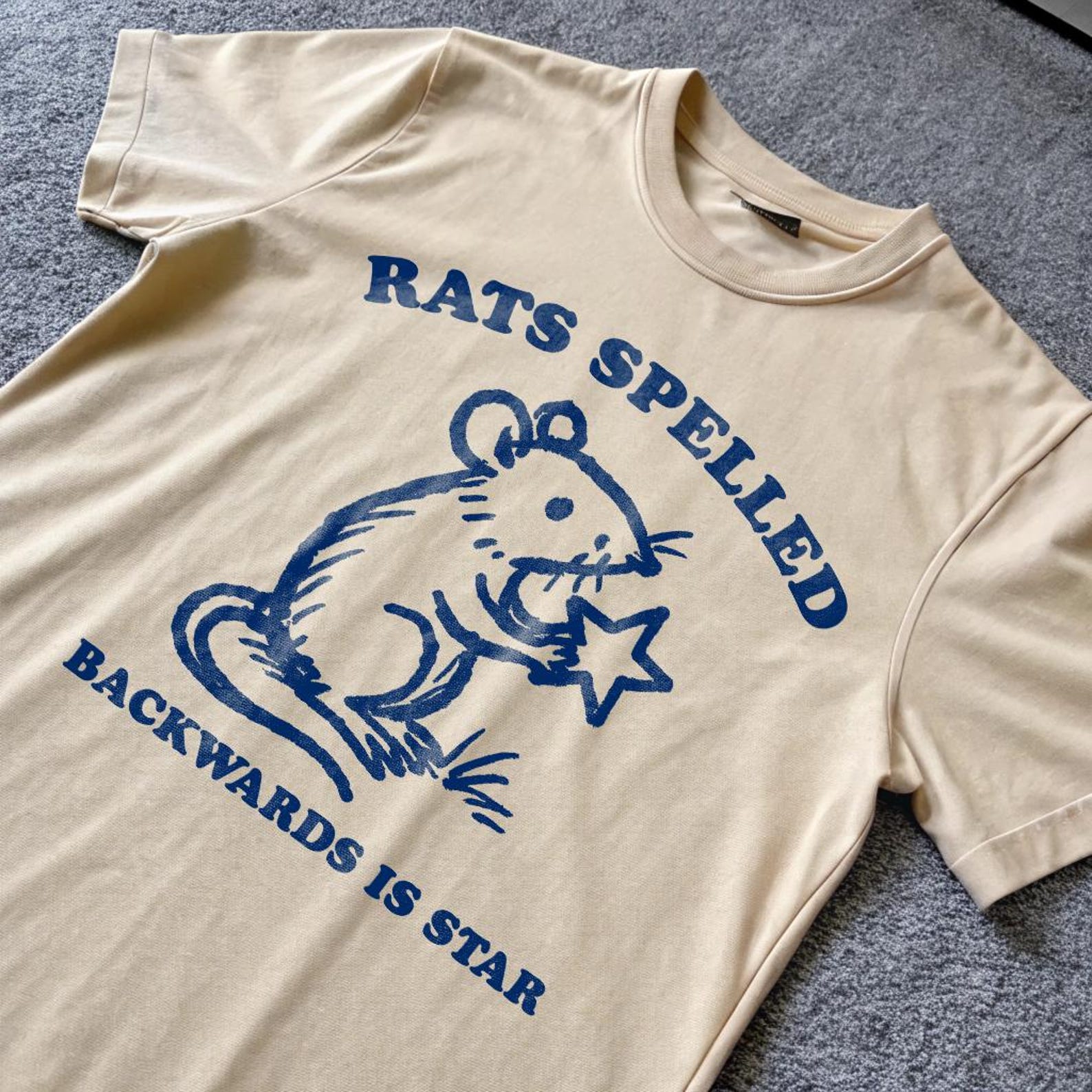 rats spelled backwards is star - unisex t shirt, rat t shirt, funny t shirt, meme t shirt, funny animal T-Shirt M