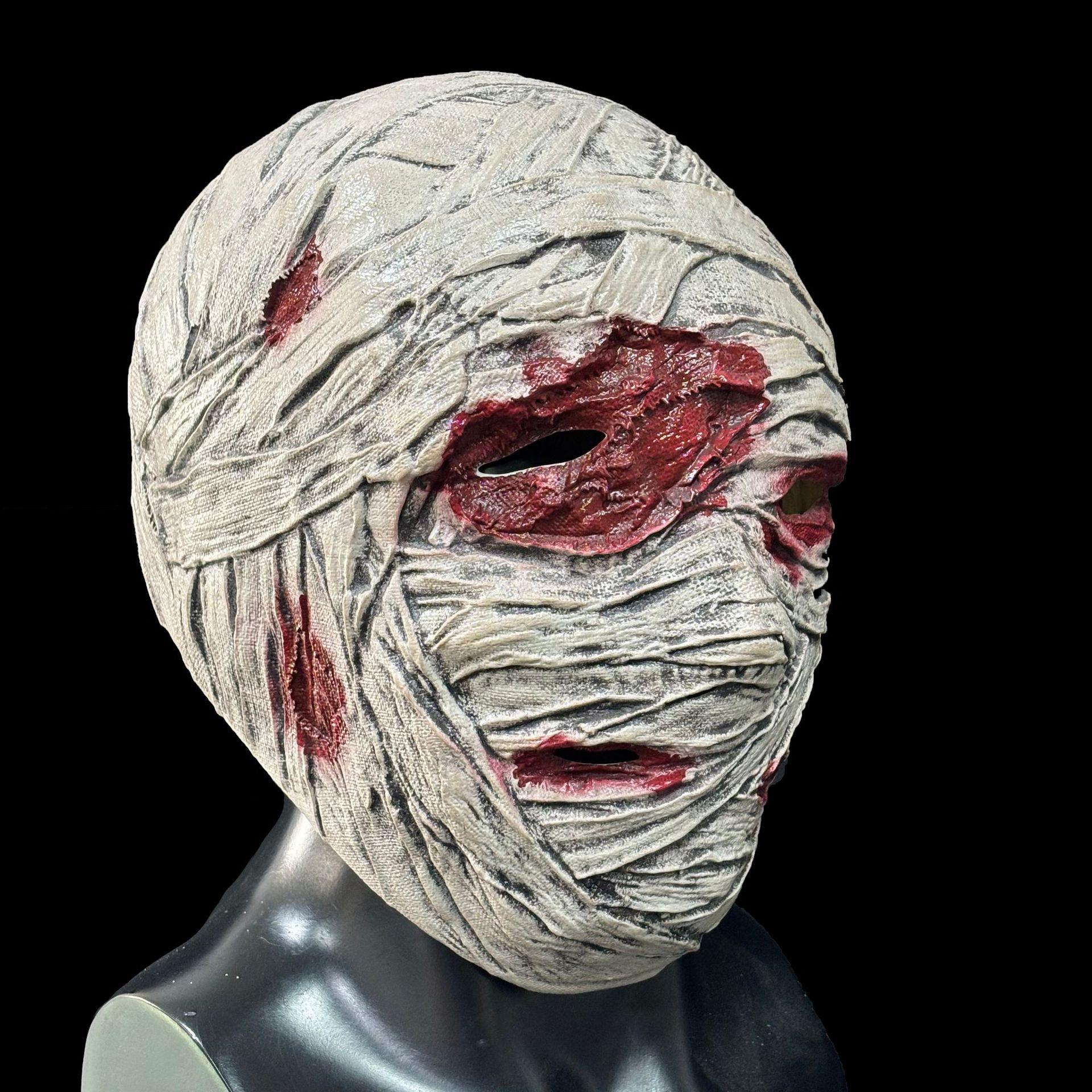 Mummy latex mask One size fits all adults бежевый