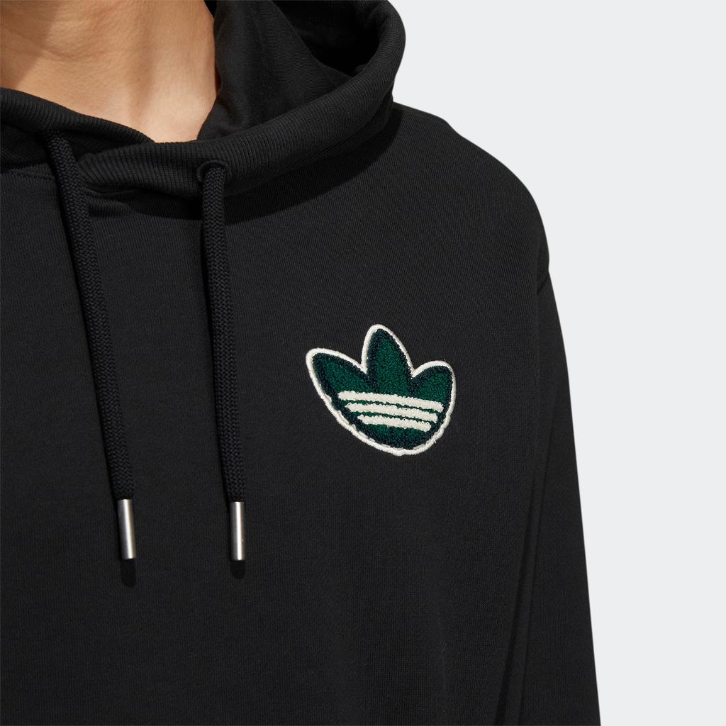 Adidas Originals Trefoil Anti-University Hoodie With Embroidered Logo Print Men Hoodie Black HY7229