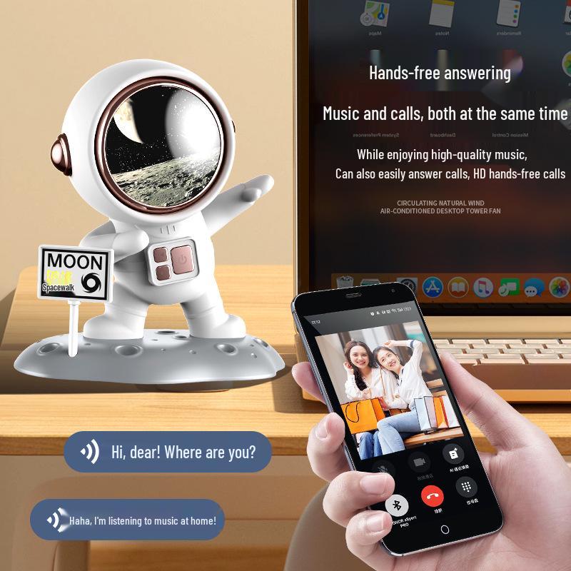 Astronaut Bluetooth Speaker with Subwoofer - High-Quality Sound & Creative Design, Ideal Birthday Gift.