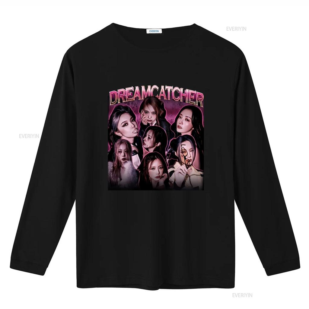 Dreamcatcher Kpop Vintage Retro Music Fan T Shirt Album SweaT From Us 1105KD Vintage Washed Top For Everyday Wear Stylish