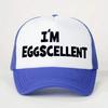 Foam Mesh I'M EGGSCELLENT Trucker Cap Curved Brim Snapback Cap Fashion Golf Hat  For Men Women