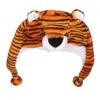Tiger Cute Plush Hat Soft Coldproof Prevent Static Funny Winter Tiger Hat for School Camping