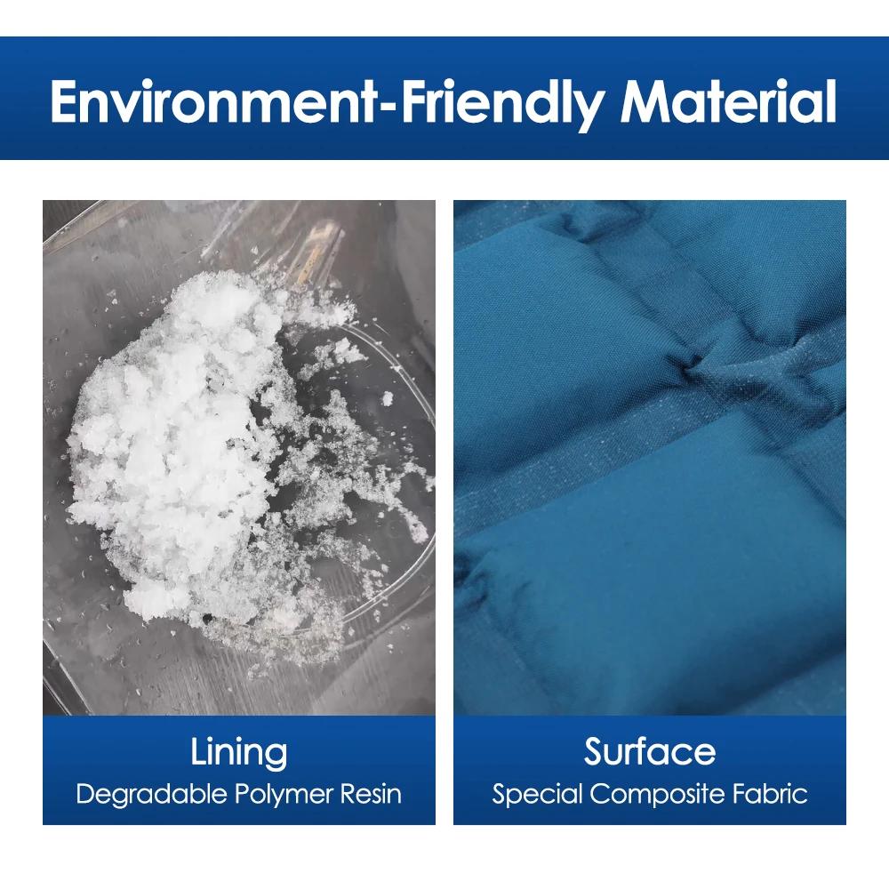 1 Multi-cell Blue Self-absorbent Multi-functional Hot Compress Ice Pack Reusable Heating Ice Pack Back Knee Muscle Fatigue Pads