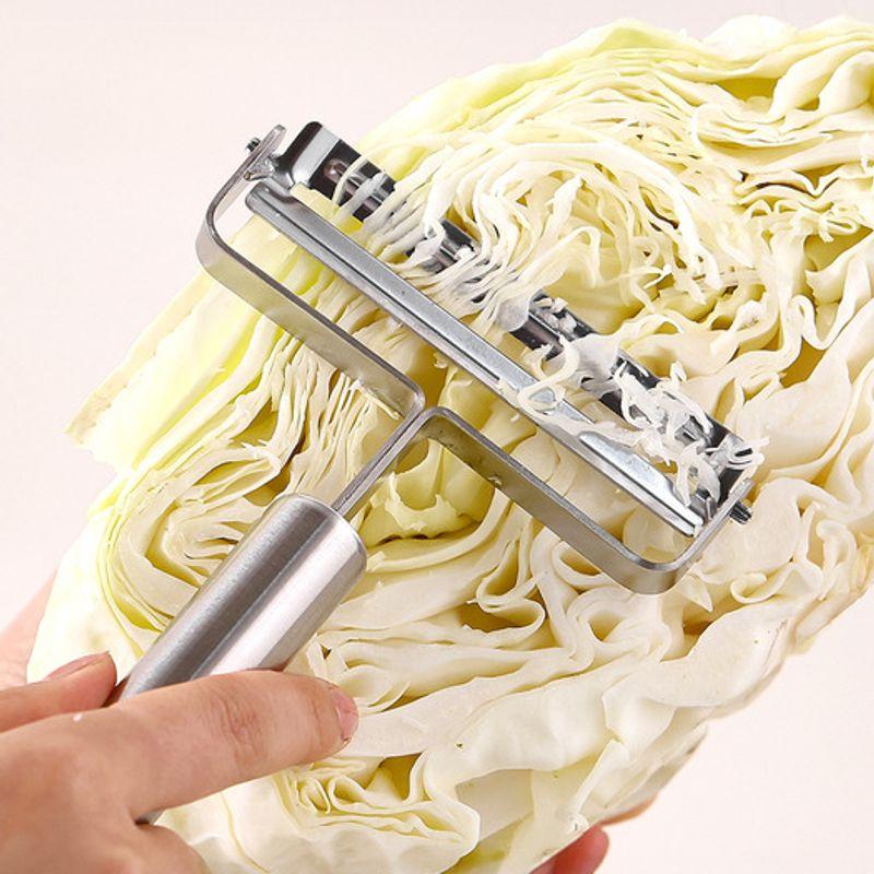 Znovuzrozený. J 1+1 Mudita sada 2 nerezových škrabek (Běžná škrabka na brambory + široká škrabka na zelí) / Víceúčelový kráječ