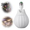 Rotating Mood Light Christmas Projection Lamp 180-degree Rotation Halloween Themed LED Ceiling Light E27 Projector Bulb for Kids Bedroom Decorative