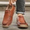 38-46 Retro Kuhleder Schuhe Herren Slipper Handgefertigt Lässige Lederschuhe Mokassins Herren Flats Schuhe