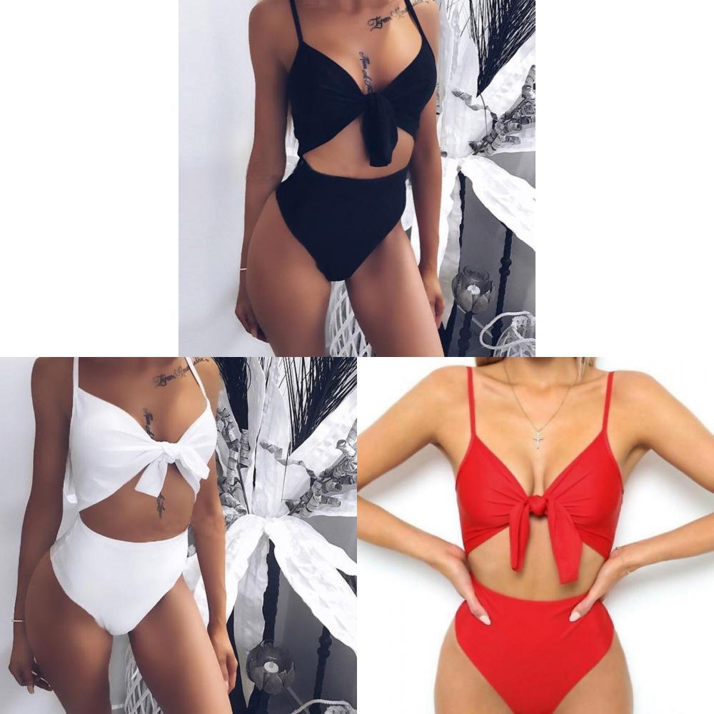 Elegant Women One Piece Bandage Bikini Push Up Monokini Swimsuit Bathing Suit Swimwear For Stylish Beach Days