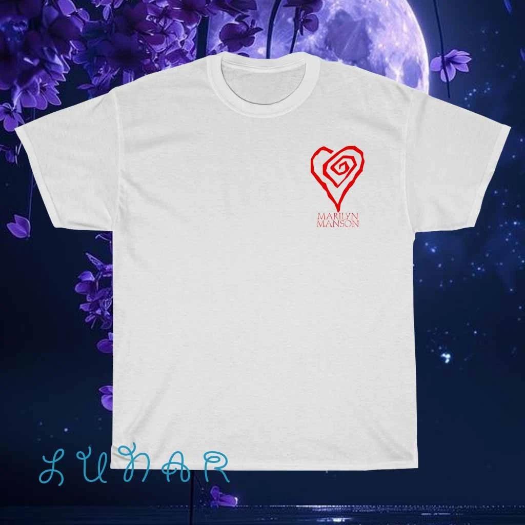New Shirt Marilyn Manson Heart Logo American T-Shirt Funny Size S to 5XL XXXL