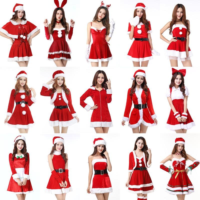 Rochie Sexy Roșie de Crăciun Rochie de Toamnă Rochie cu Bretele pentru Femei Robă pentru Femei Costum de Luptă Set Fustă Scurtă