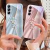 Luxury Four Leaf Clover For Samsung Galaxy A14 4G 20 30 52 20S 21S 22 A32 33 34 42 50 51 53 54 70 71 72 73 5G Glass Phone Case