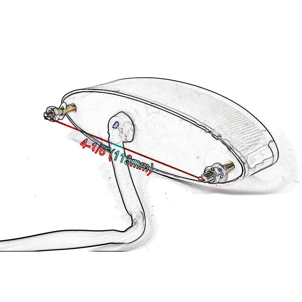 ONGMEIL Tail Lamp, Brake Lamp, Back Lamp, LED Brake Lamp, Stop Lamp, Ultra Bright,