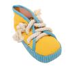 Shoe Shaped Squeaky Dog Toy Clean Teeth Pet Cotton Rope Slippers Dog Chewing Toy  Reduce Anxiety