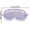 Silk Ruffle Sleep Eye Mask Eye Protection Travel Soft Sleeping Shading Eye Covers Multicolor Eye Patches For Woman Man