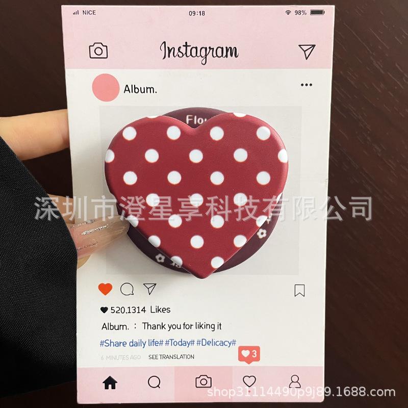 Creative MagSafe Compatible Retractable Airbag Grid Dot Stand with Super Strong Magnetic Grip