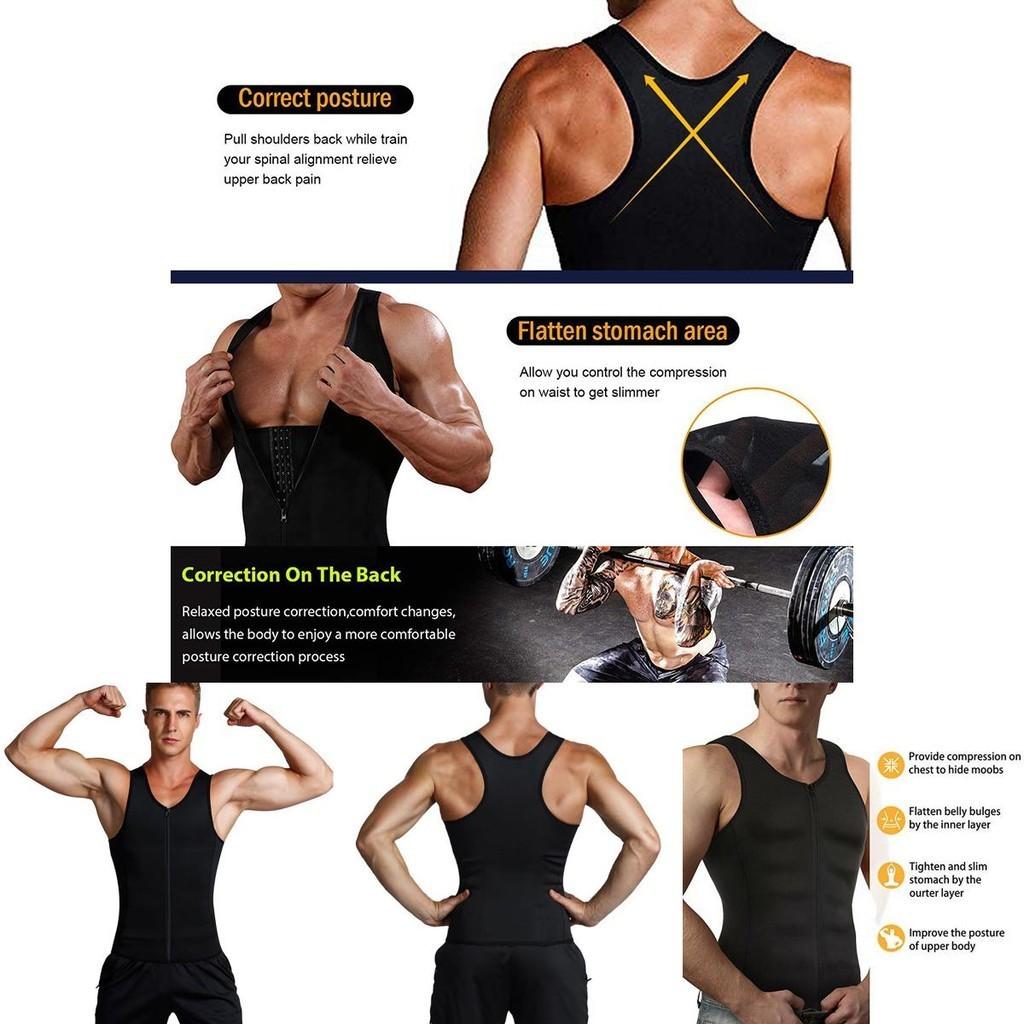 Neoprene Sauna Body Shaper Vest With Superior Tummy Control And Back Support**